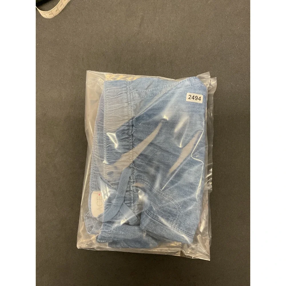 The Childrens Place Girls Shorts Poppie Wash Blue Chambray Pull On Size 8